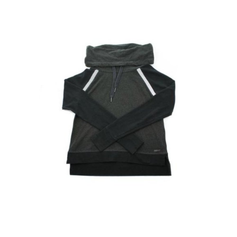 SWEATY BETTY Charcoal Grey Cowl Neck Sweater Size X-Small